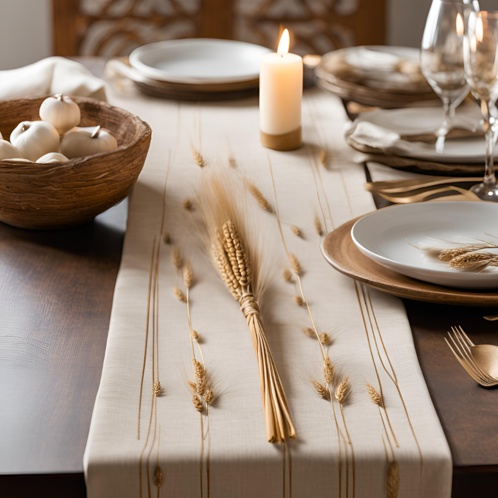 fall table runner harvest