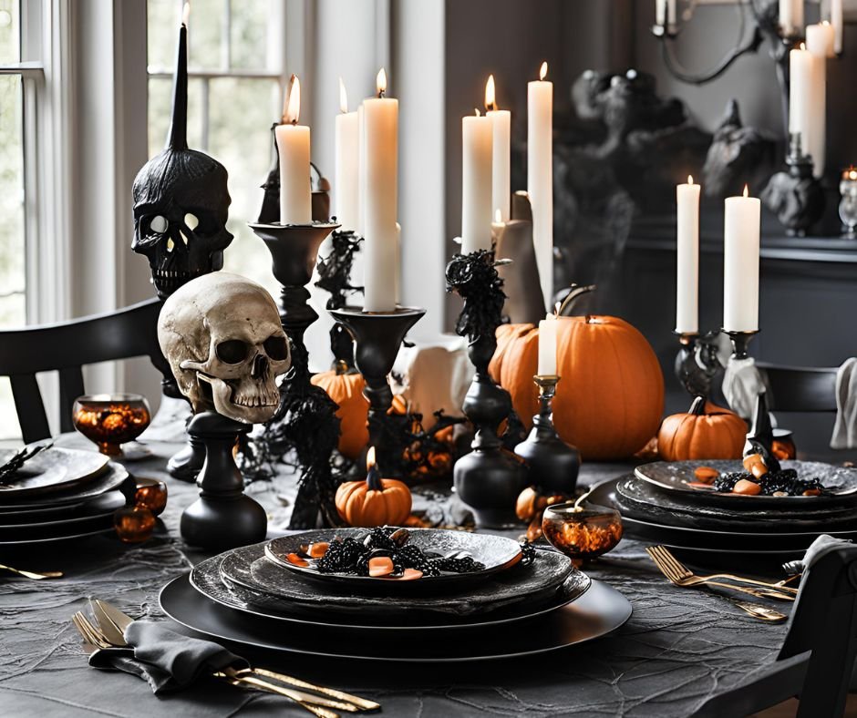 Halloween Decorations table