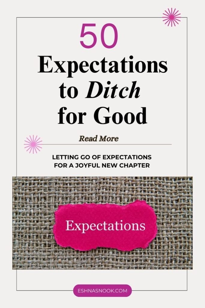 expectations to let go of pin