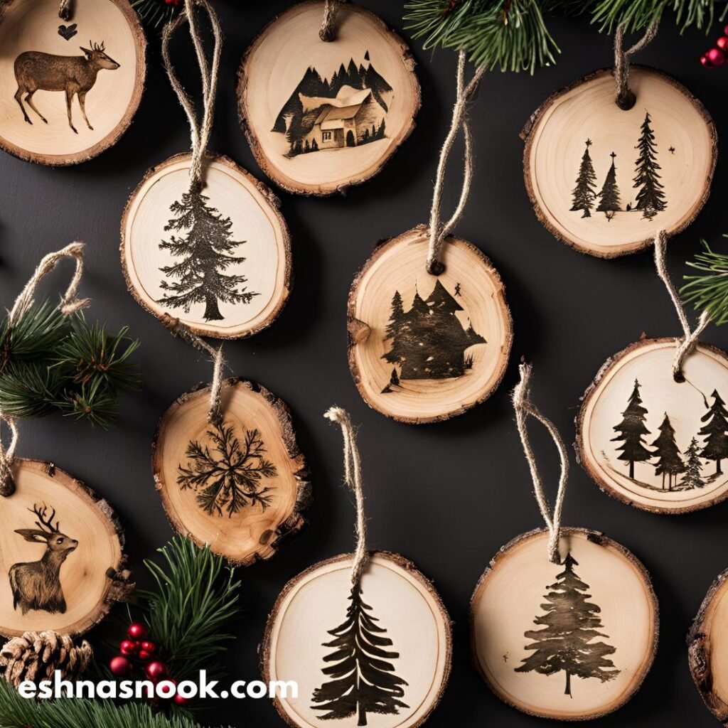 Christmas tree decoration ornaments wood