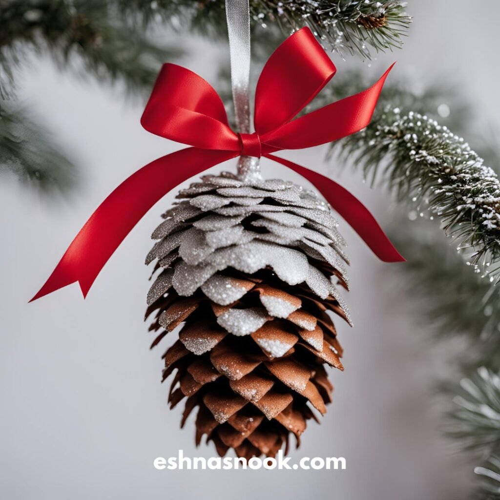 Christmas tree decoration ornaments pinecone