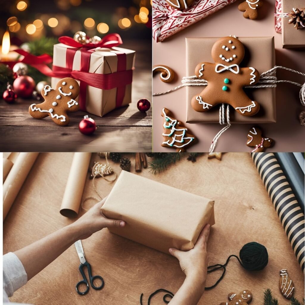 Christmas gift wrapping ideas gingerbread